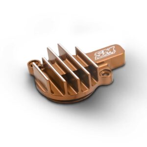 Żebrowana pokrywa filtra oleju TM Racing 250-300-450-530 (bronze) - zdjęcie 1