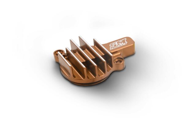 Żebrowana pokrywa filtra oleju TM Racing 250-300-450-530 (bronze) - zdjęcie 1