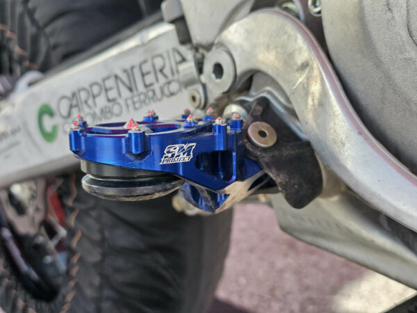 Podnóżki Supermotard TM Racing SM Project — niebieskie - zdjęcie 3