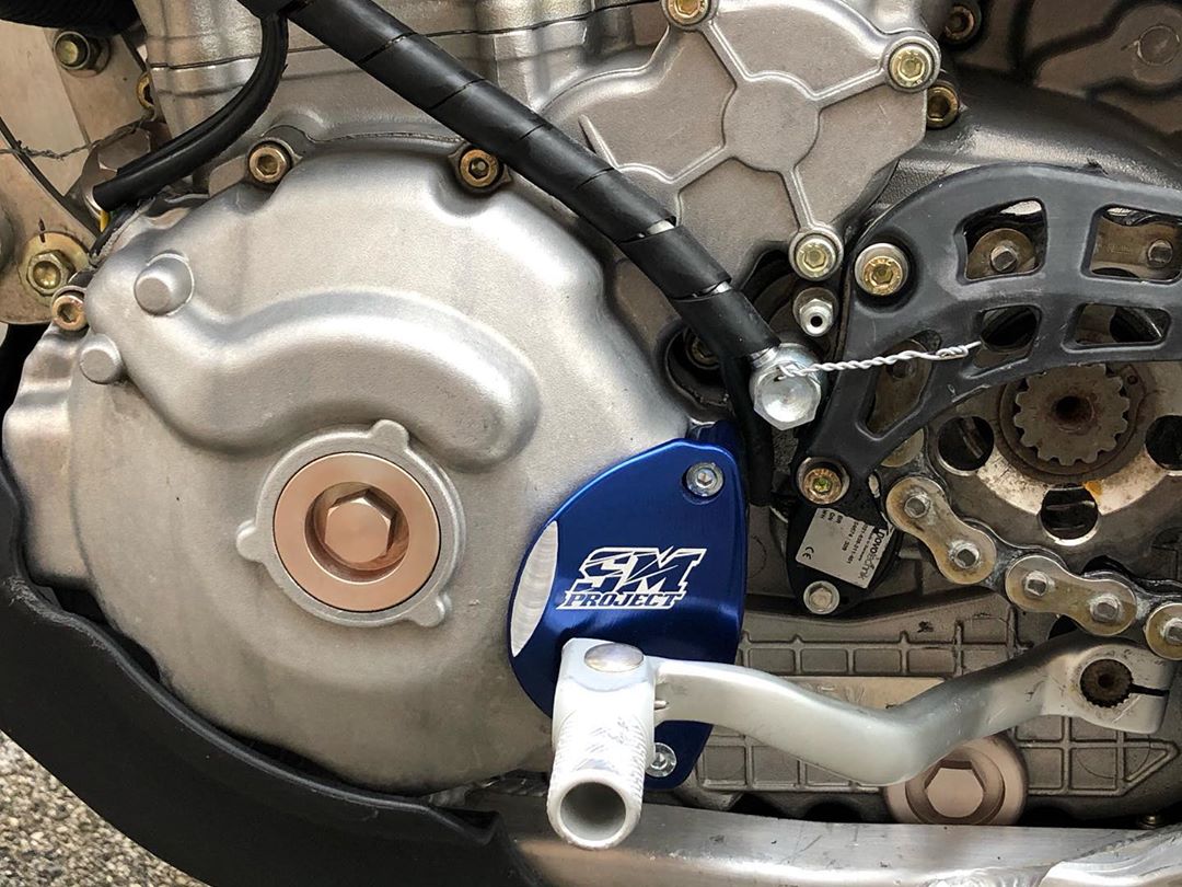 Osłona pokrywy zapłonu TM Racing 450-530 — niebieska, SM Project CNC - zdjęcie 2